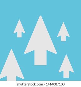 Banners with blue mouse arrow