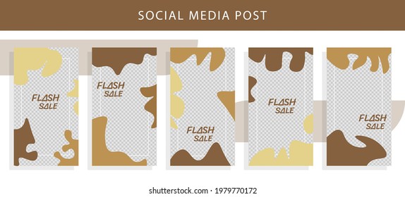 einfaches Design des Flyer für soziale Medien
