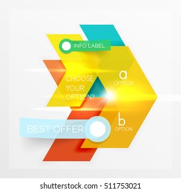 Banners, business backgrounds and presentations infographics templates