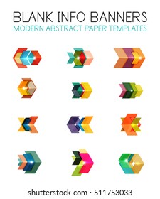 Banners, business backgrounds and presentations infographics templates