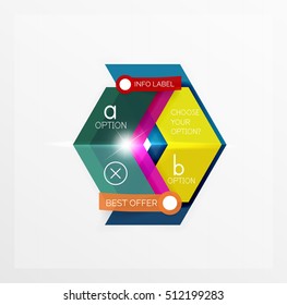 Banners, business backgrounds and presentations infographics templates
