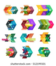 Banners, business backgrounds and presentations infographics templates