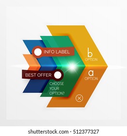 Banners, business backgrounds and presentations infographics templates
