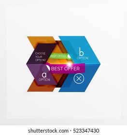 Banners, business backgrounds and presentations infographics templates