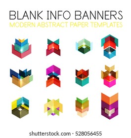 Banners, business backgrounds and presentations infographics templates