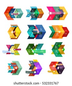 Banners, business backgrounds and presentations infographics templates