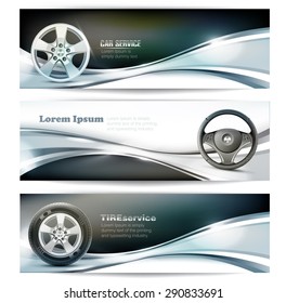 Banners for car service