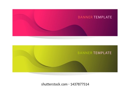 Banners with colorful swirl geometric background . Vector illustrations. Web banner, Flyer and Brochure. 