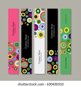 Banners design, abstract circles