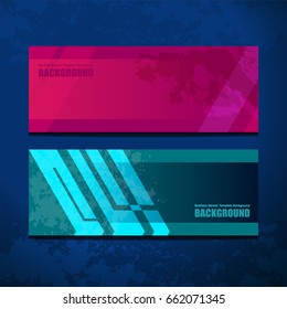 banners design with abstract texture background for website headers, vector illustration