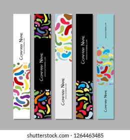 Banners design, colorful abstract background