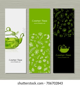 Banners design, herbal tea