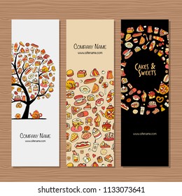 Banners design idea for sweets shop company