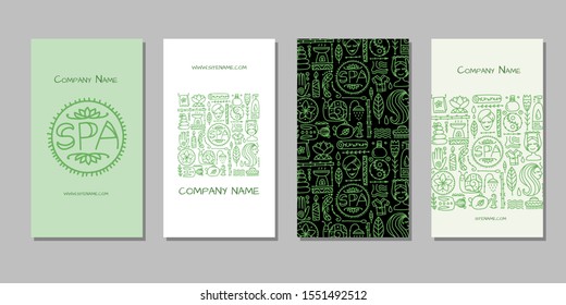 Banners design. Spa salon background. Vector illustration