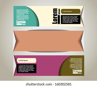 Banner Design-Vorlage für Text