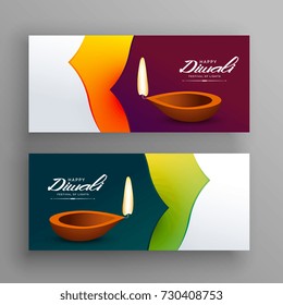 banners for diwali indian festival greeting