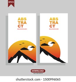 Banners with dynamic modern concept. Vector template design with editable text
