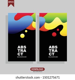 Banners with dynamic modern concept. Vector template design with editable text