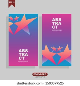 Banners with dynamic modern concept. Vector template design with editable text