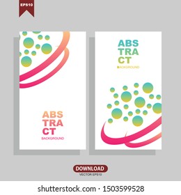 Banners with dynamic modern concept. Vector template design with editable text
