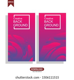 Banners with dynamic modern concept. Vector template design with editable text
