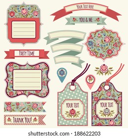 Banners and elements. Templates. Set.