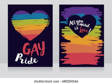 banners for gay love with lightbulb in sketch style, can be used as night party invitation, vector illustration