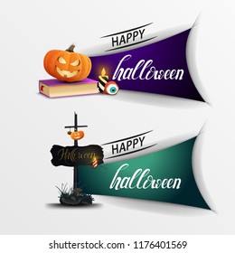 Banners "Happy Halloween" 