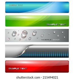 Banners, headers, vector internet backgrounds.