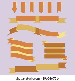Icono conjunto de banderas ilustración de diseño plano