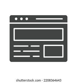 Imagen vectorial de icono de banners. También se puede utilizar para el marketing digital. Adecuado para aplicaciones móviles, aplicaciones web y medios impresos.