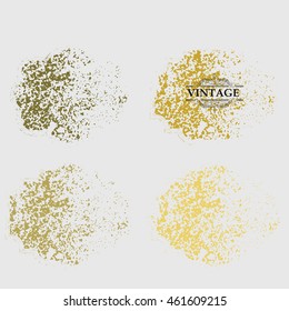 Banners, Insignias,Logos,Icons,Labels and Badges in Vintage Style. Retro Shapes covered with Distressed Texture. 