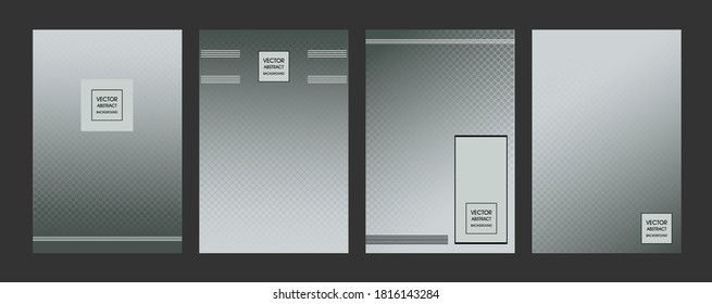 Banners. Leaflets. The design of the brochure, booklet, poster in gray strict, restrained tones. Branding.