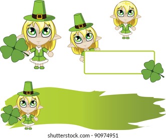 banners with little green elf