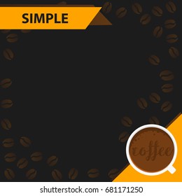 banners menu coffee background vector graphic