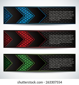 Banners, modern backgrounds design, vector