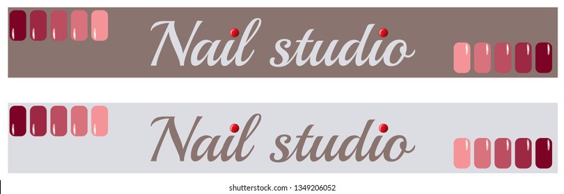 Banners for nail Studio manicure