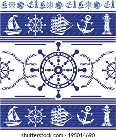 Banners com símbolos náuticos