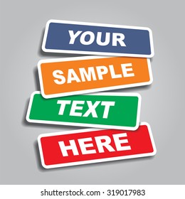 Banners with place for text. Vector illustration Eps 8.