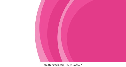 . Banner, Poster, Cover. Trenddesign mit einfachen rosa und weißen Farben