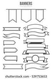 Banners Ribbons simple