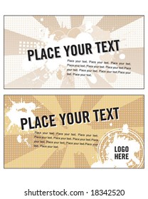 Banners with room for headline and copy.
