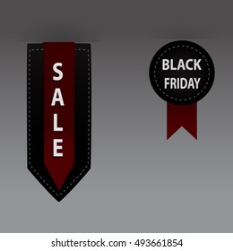 Banners sales set. Black Friday. Vector illustration.