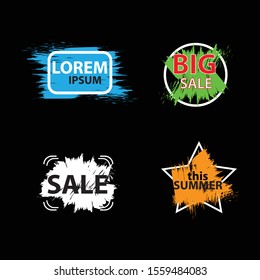 Banners selling attractive shapes 