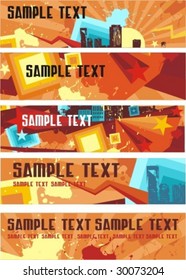 banners set