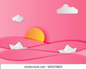 Banners set with 3D abstract background and paper cut shapes. Vector design layout for business presentations, flyers, posters and invitations. Colorful carving art. Paper carve and modern origami bac