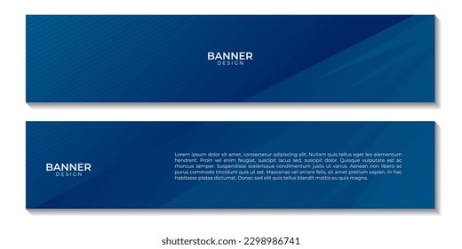 banners establecen el fondo geométrico abstracto azul oscuro con líneas