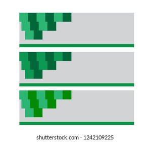 Banners set for business modern background design