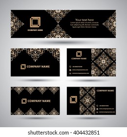 Banners set for business modern background design,ornaments business card, eps10 vector illustration.