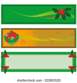 banners  set  for holiday 